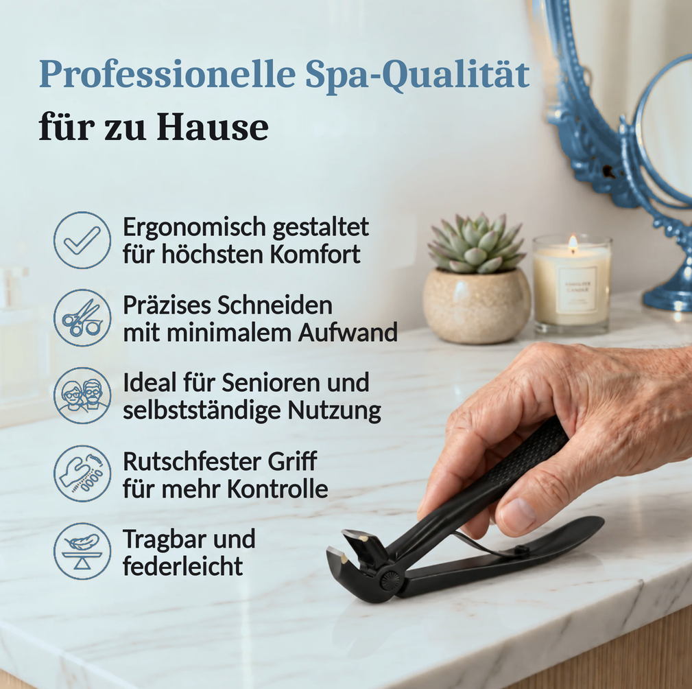 NagelLeicht Nagelknipser mit Auffangbehälter
